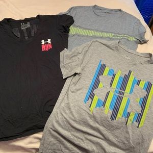 Three under armour t shirts